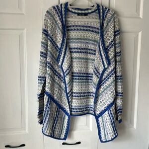 Nic+Zoe prism stitch cardigan